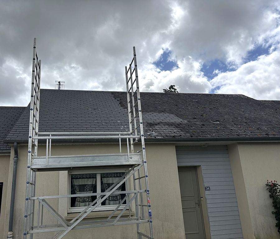 Façade nettoyée, gros plan